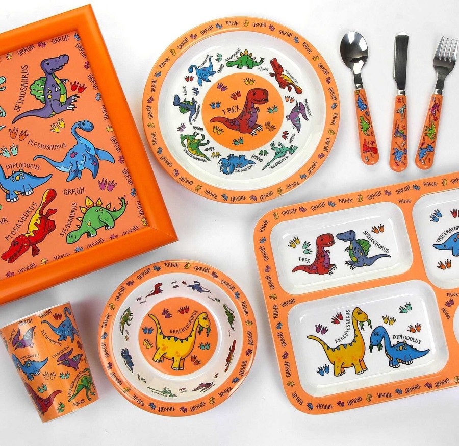 Snack & Meal Time Accessories | Leonardo's Little Stars Leonardo'S Little Stars Dinosaurs Cutlery Set