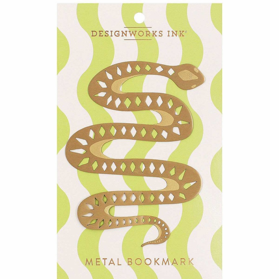 Bookmarks | Designworks Ink Designworks Ink Mister Slithers Snake Brass Bookmark