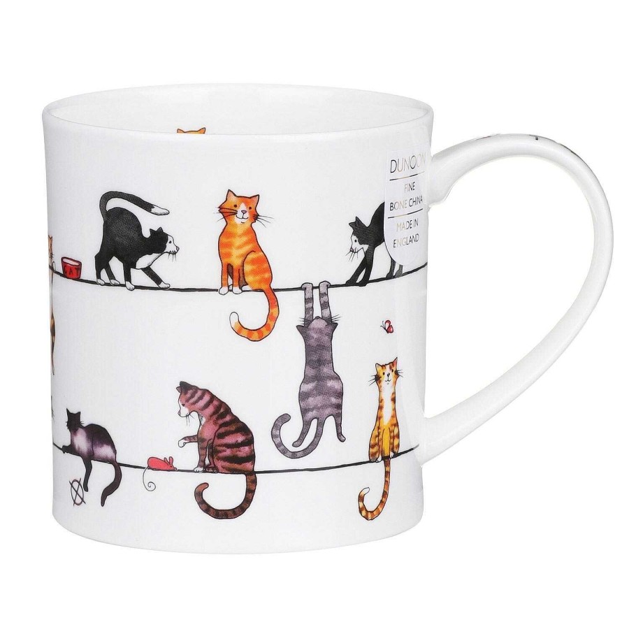 Pet Accessories | Dunoon Dunoon Live Wires Cat Orkney Shape Mug