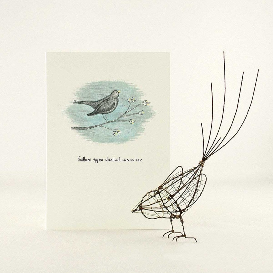 Inspirational | East of India East Of India 'Feathers Appear' Bird Card