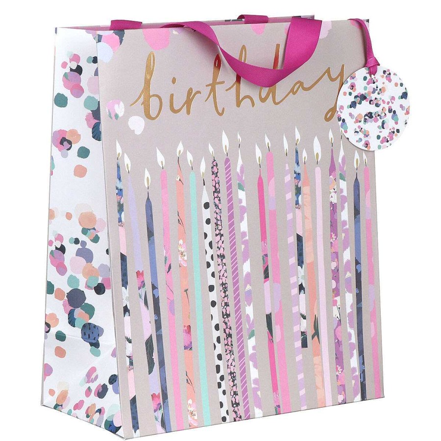 Large Gift Bags | Glick Glick Stephanie Dyment Birthday Candles Large Gift Bag