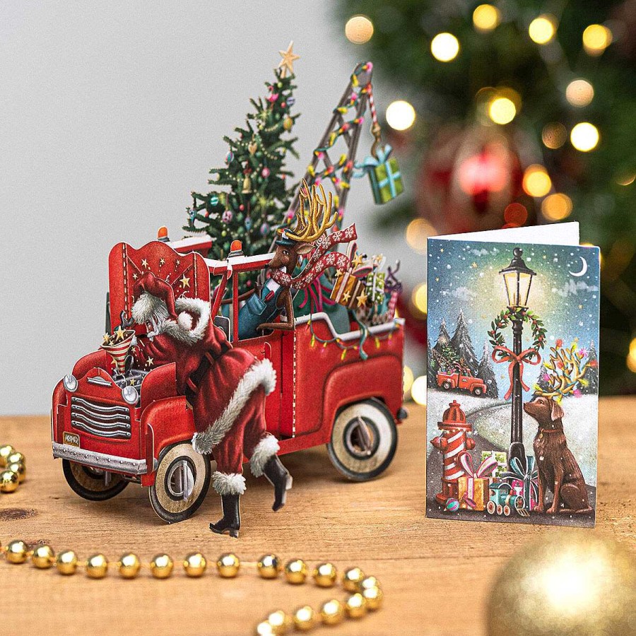 Christmas | Me & McQ Me & Mcq 'Santa'S Pickup' 3D Christmas Card