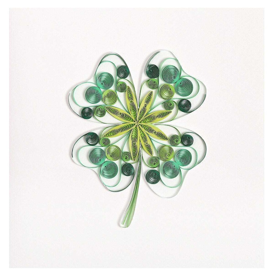 Floral Cards | Origamo Origamo Quilling 'Four-Leaf Clover' Card