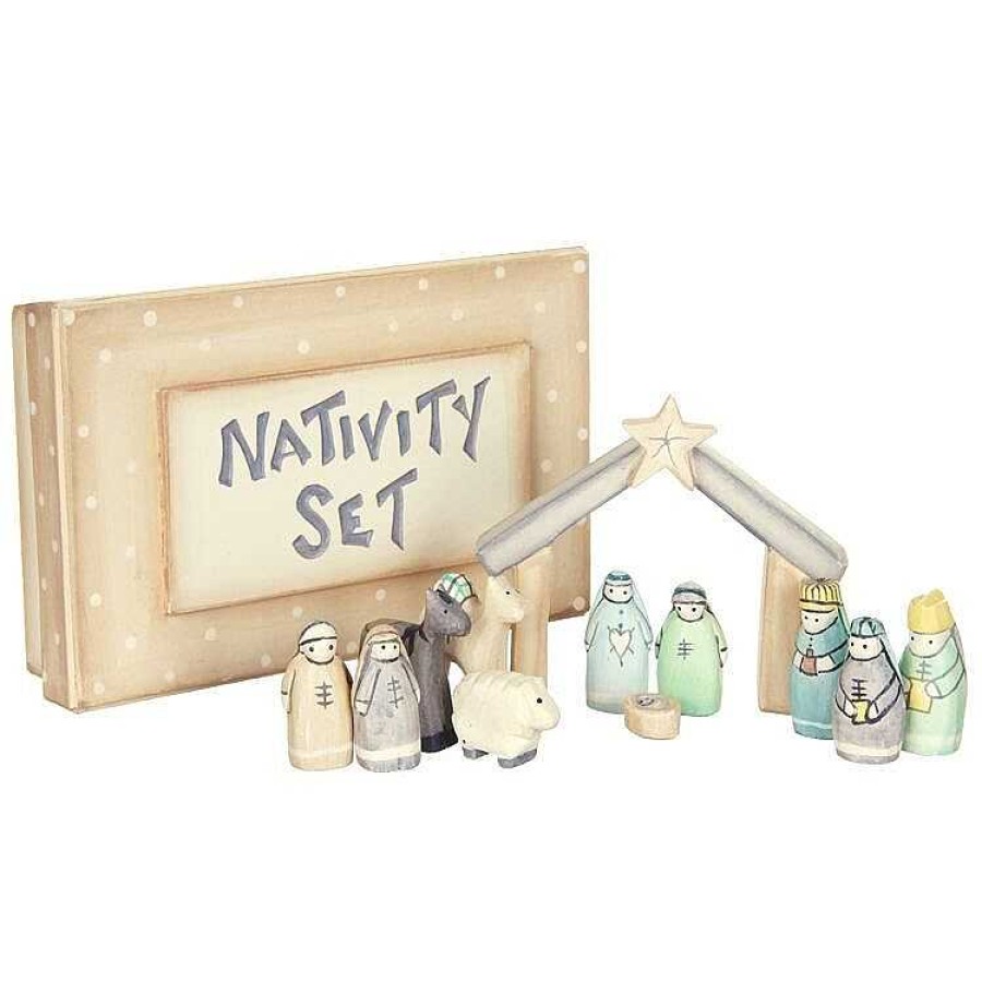 Keepsake Boxes | East of India East Of India Nativity Set In A Box