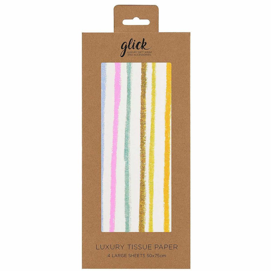 Tissue Paper | Glick Glick Stephanie Dyment Multi Stripes Tissue Paper