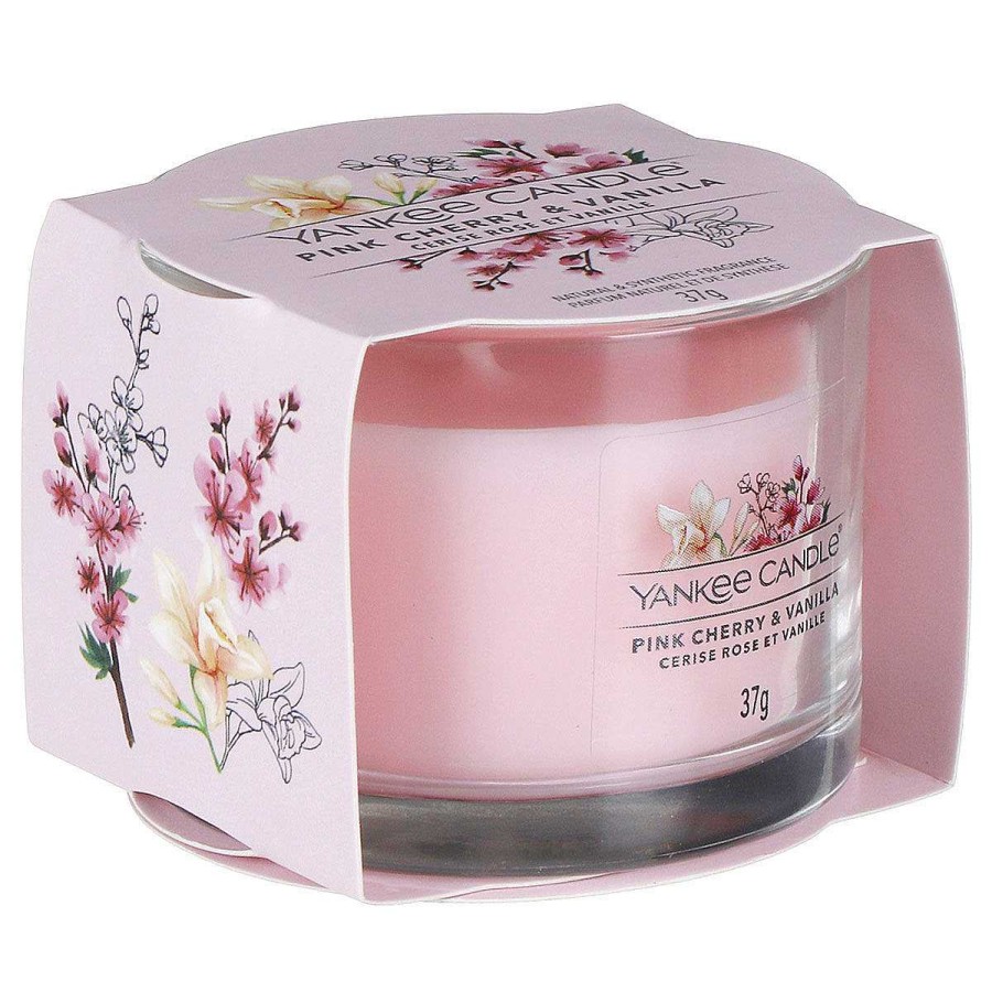 Candles & Fragrance | Yankee Candle Yankee Candle Pink Cherry Vanilla Single Signature Filled Votive