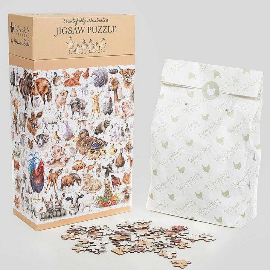 Jigsaw Puzzles | Wrendale Wrendale 'Farmyard Friends' 1000 Piece Jigsaw Puzzle