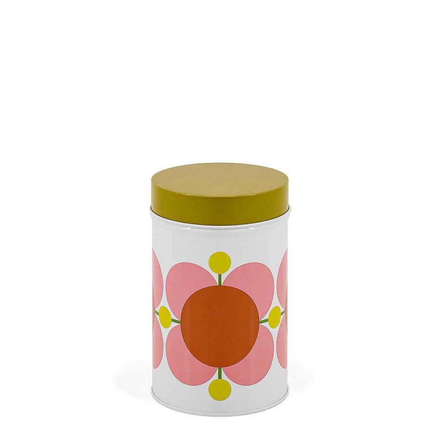 Storage Tins | Orla Kiely Orla Kiely Atomic Flower Set Of 3 Nesting Canisters