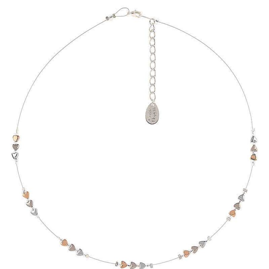 Bridal Jewellery | Carrie Elspeth Carrie Elspeth Cariad Hearts Spaced Necklace