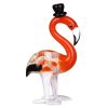 Grandmother | Temptation Temptation Glass Flamingo With Hat