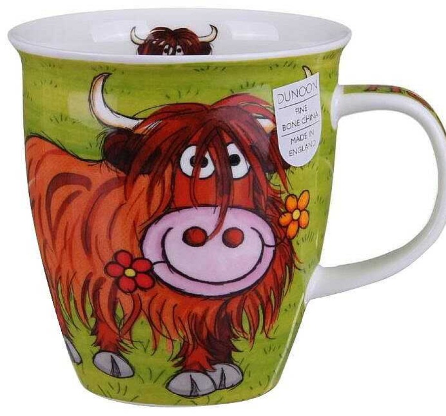 Mugs & Tea Cups | Dunoon Dunoon Highland Gang Heelan Coo Nevis Shape Mug