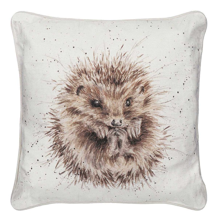 Soft Furnishings | Wrendale Wrendale 'Awakening' Hedgehog Square Cushion