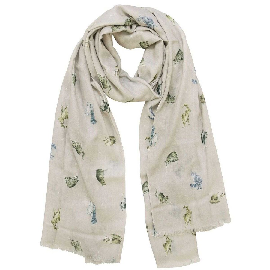 Scarves | Wrendale Wrendale 'Glamour Puss' Cat Scarf