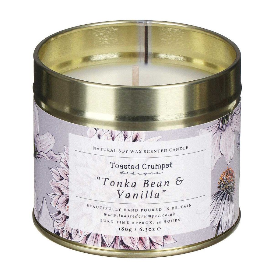 Tin Candles | Toasted Crumpet Toasted Crumpet Tonka Bean & Vanilla Tin Candle