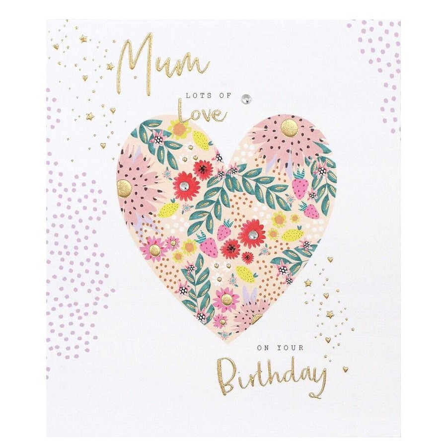 By Recipient | Paperlink Paperlink Day Dreamer Floral Heart Mum Birthday Card