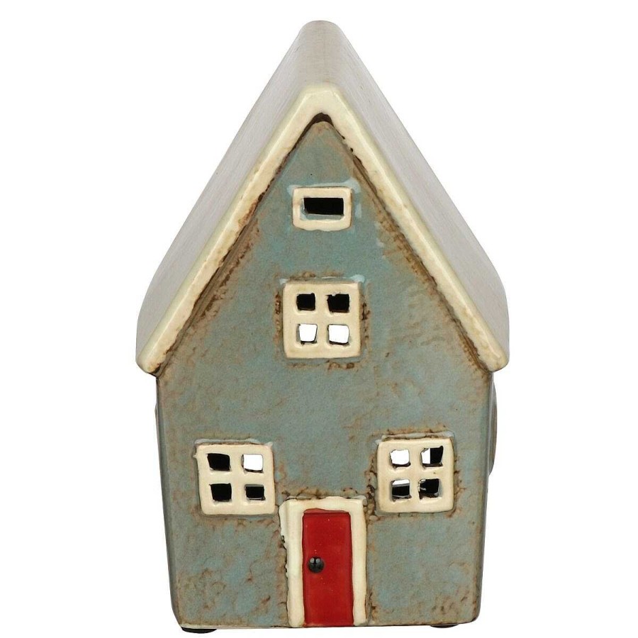 Candle Accessories | Village Pottery Village Pottery Dark Grey House Tealight Holder