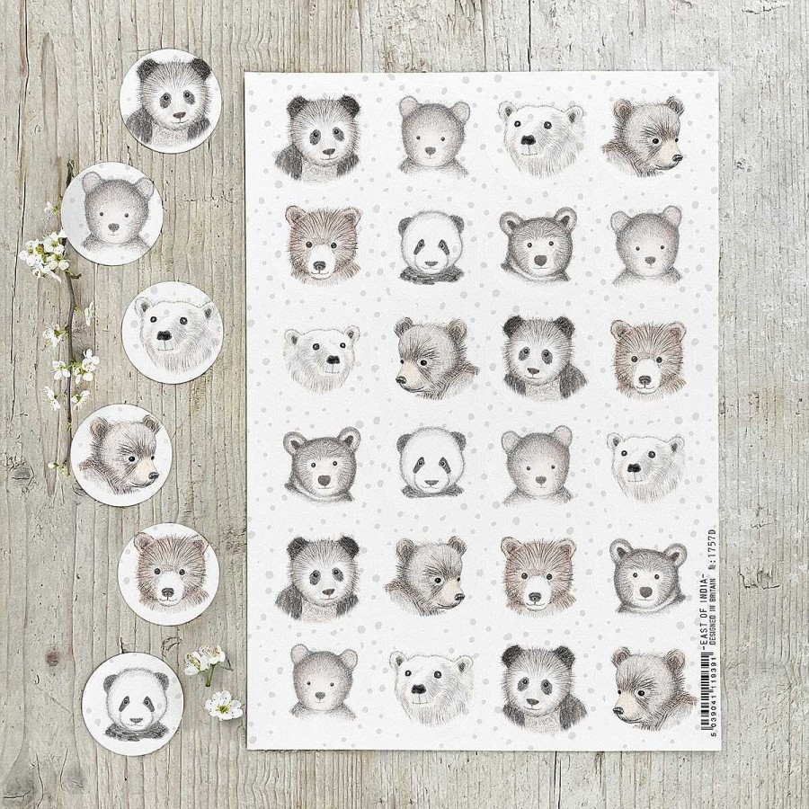 Arts & Crafts | East of India East Of India Bears Sticker Sheet