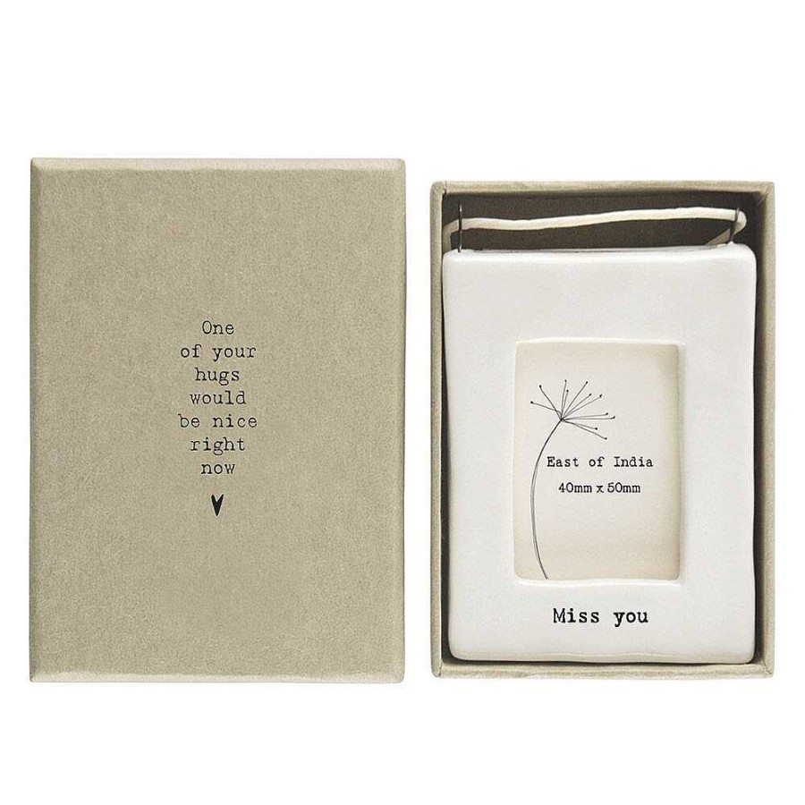 Photo Frames | East of India East Of India 'Miss You' Mini Hanging Frame