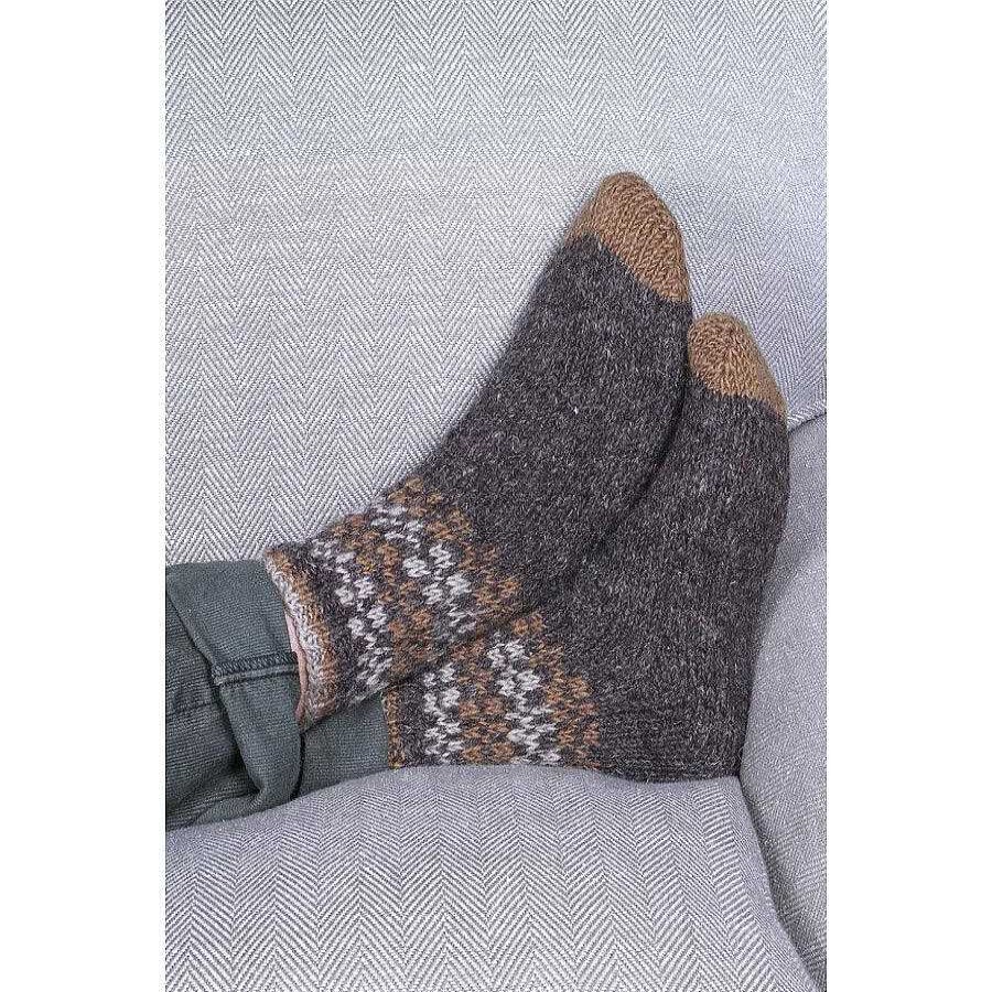 Styles | Pachamama Pachamama Men'S Rosslare Bark Sofa Socks