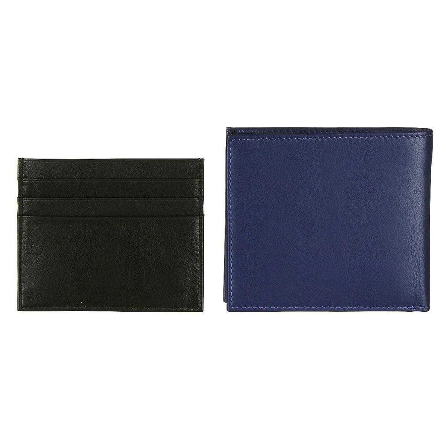 Son | Ted Baker Ted Baker Loane Blue Leather Wallet And Card Holder Gift Set