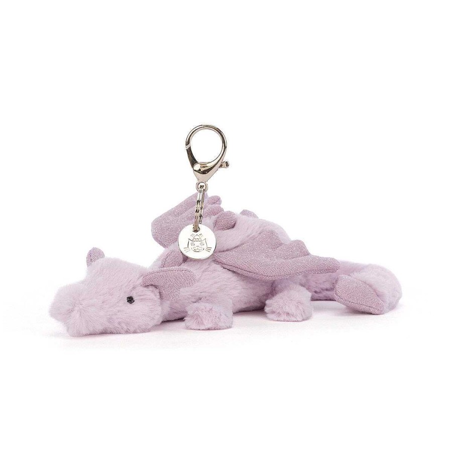 Keyrings & Bag Charms | Jellycat Jellycat Lavender Dragon Bag Charm