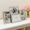 Photo Frames | Temptation Temptation Silver Edged Collage Photo Frame 4 6X4