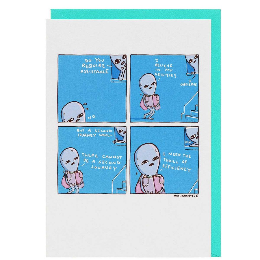 Tv & Book Characters Cards | Strange Planet Strange Planet 'Efficiency' Greetings Card