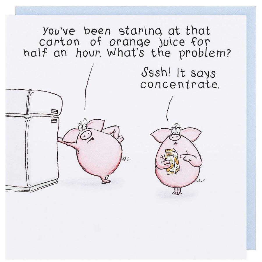 Cards For Her | Paperlink Paperlink Funny Farm It Says Concentrate Birthday Card