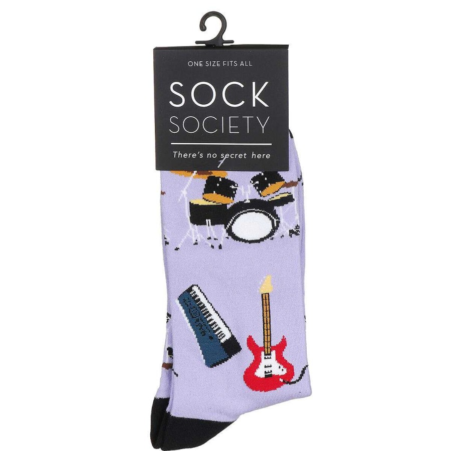 Styles | Sock Society Sock Society Purple Rock & Roll Socks