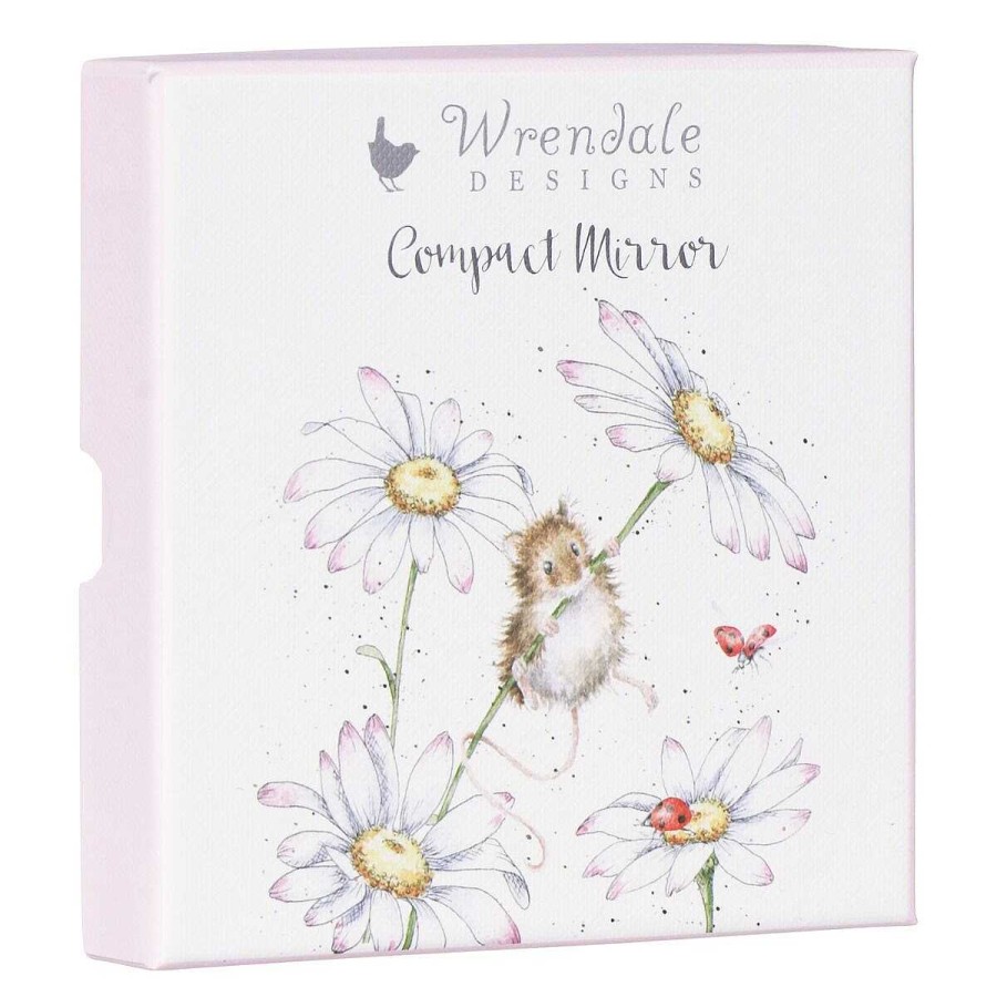 Compact Mirrors | Wrendale Wrendale 'Oops A Daisy' Mouse Compact Mirror