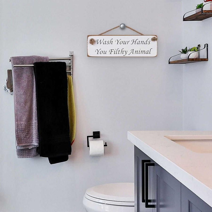 Gifts For Couples | Austin Sloan Austin Sloan 'Wash Your Hands' White Wooden Sign