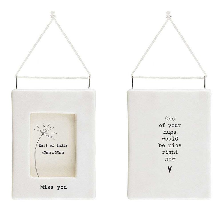 Photo Frames | East of India East Of India 'Miss You' Mini Hanging Frame