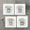 Inspirational | East of India East Of India 'Capable Of Amazing Things' Flowers In A Mug Card