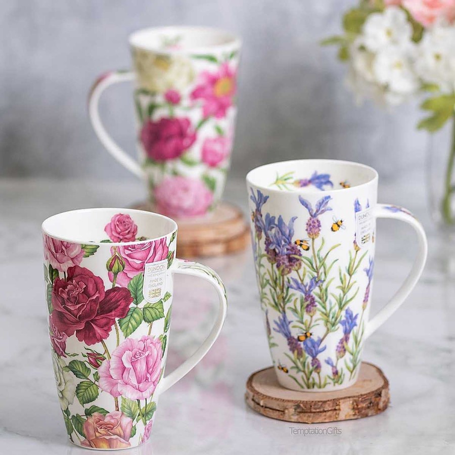 Mugs & Tea Cups | Dunoon Dunoon Roses Henley Shape Mug