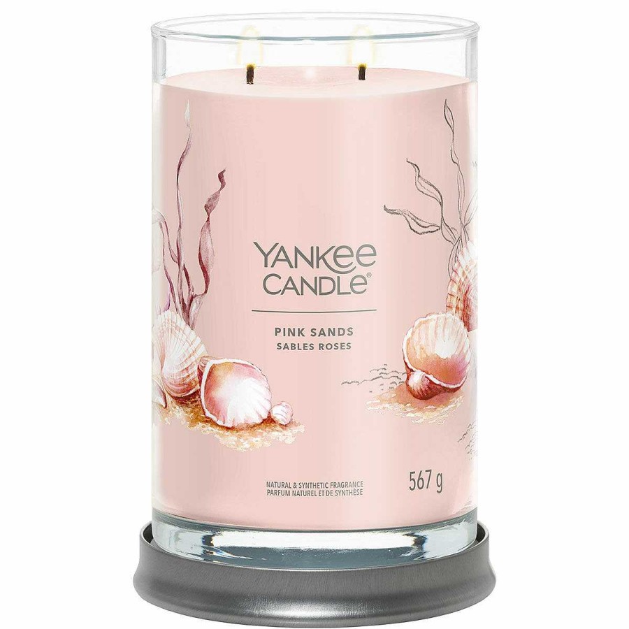 Glass Candles | Yankee Candle Yankee Candle Pink Sands Signature Large Tumbler Candle