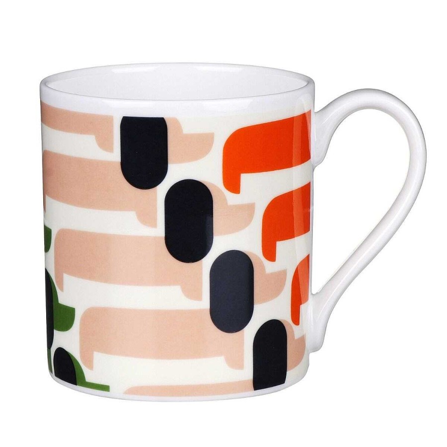 Gifts For Pet Lovers | Orla Kiely Orla Kiely Orange Sausage Dog Large Mug