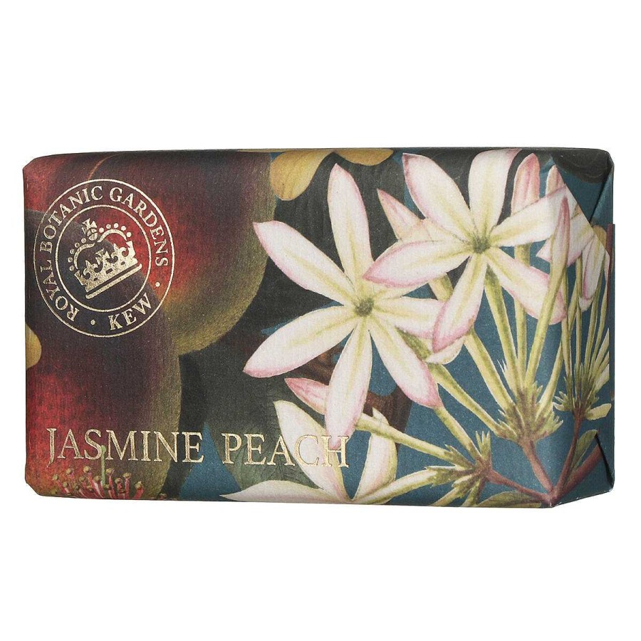 Pampering | The English Soap Company The English Soap Company Jasmine Peach Luxury Shea Butter Soap 240G