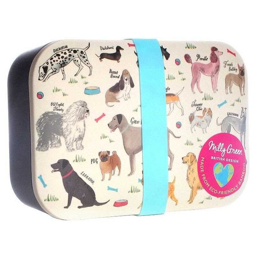 Lunch & Picnic | Milly Green Milly Green Debonair Dogs Bamboo Lunch Box