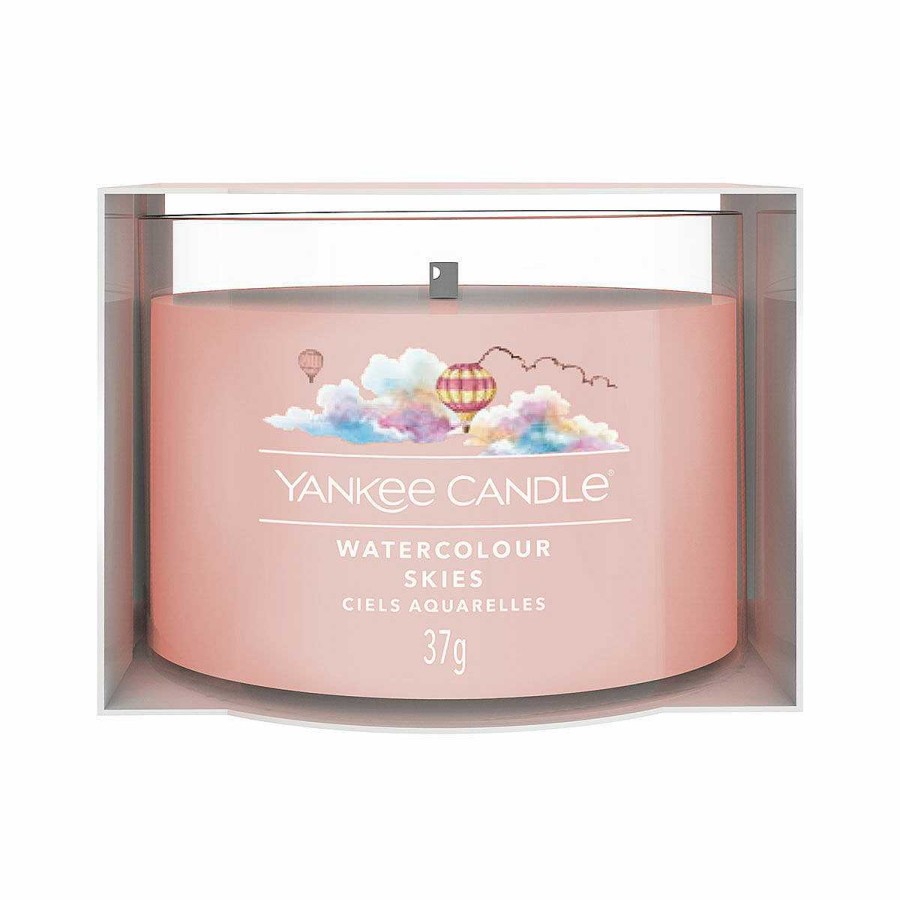 Aromatherapy | Yankee Candle Yankee Candle Watercolour Skies Single Signature Filled Votive