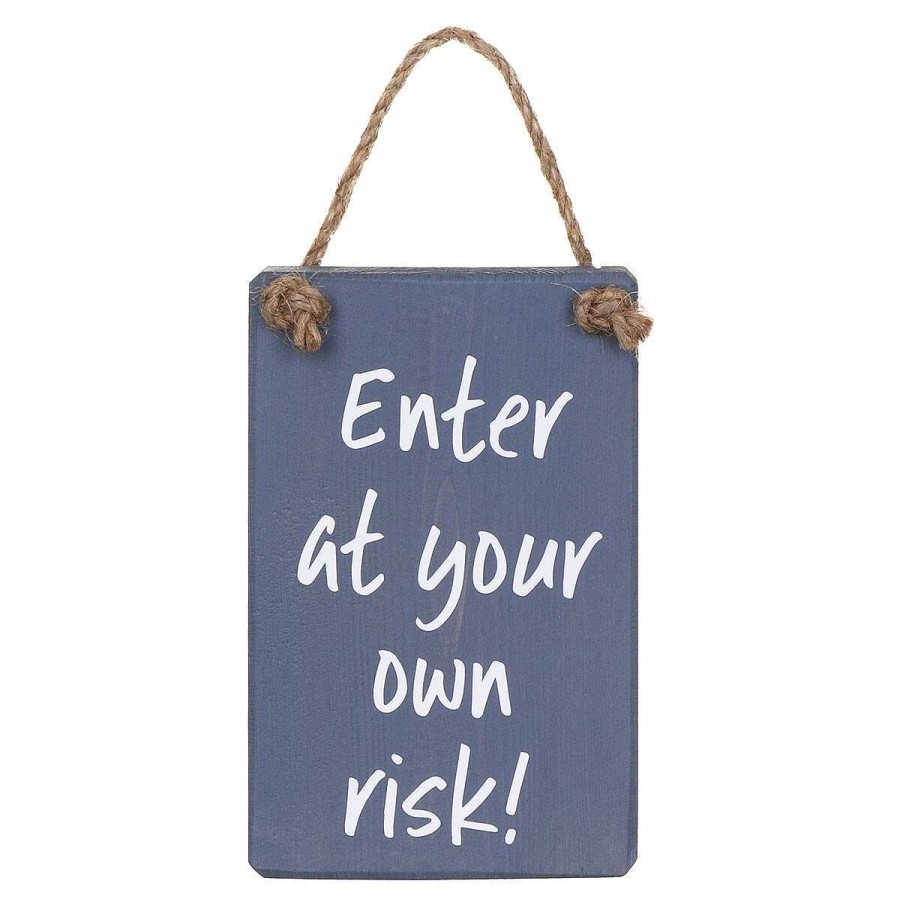 Teenagers | The Giggle Gift Co The Giggle Gift Co 'Enter At Your Own Risk' Wooden Door Sign