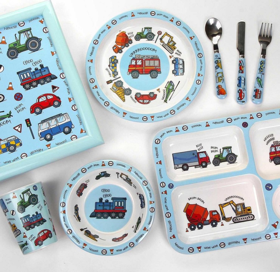 Plates | Leonardo's Little Stars Leonardo'S Little Stars Vehicles Plate