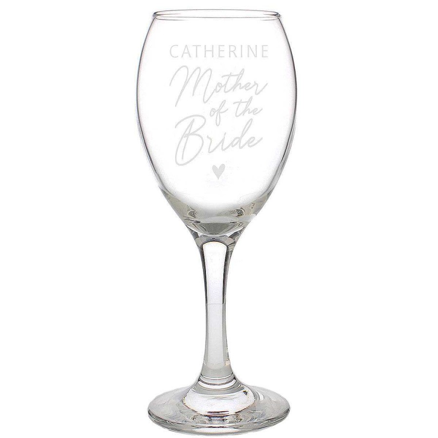 Personalised / Experience | Temptation Gifts Personalised Mother Of The Bride Wine Glass