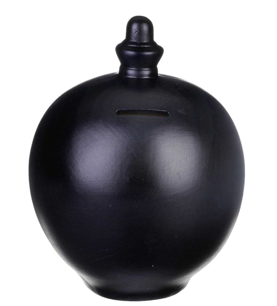 Money Pots | Temptation Temptation Personalisable Black Money Pot