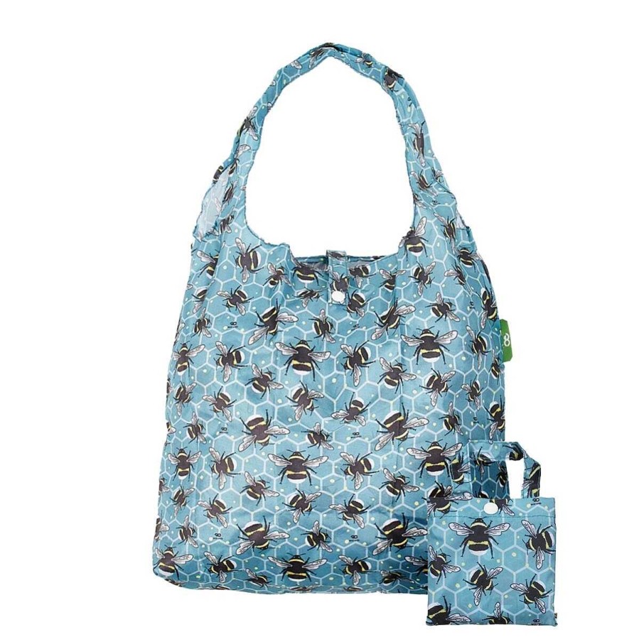 Other Accessories | Eco Chic Eco Chic Grey Bee Recycled Foldaway Shopper Bag