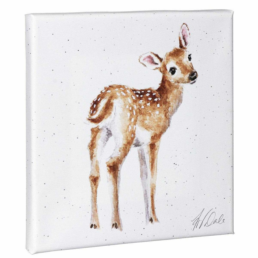 Baby'S Room | Wrendale Wrendale 'Loved Deerly' Deer Small Canvas