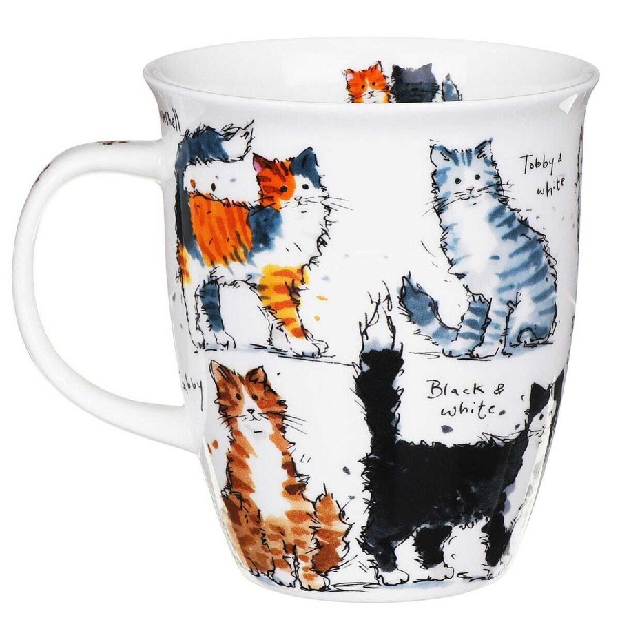 Pet Accessories | Dunoon Dunoon Messy Cats Nevis Shape Mug