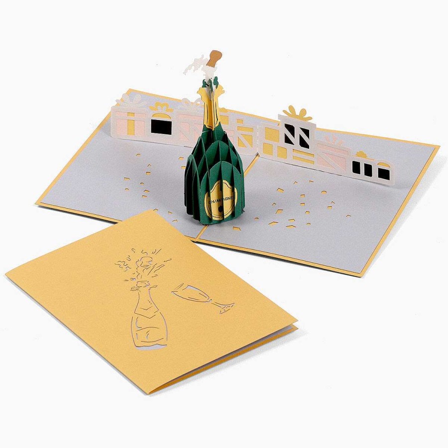 Congratulations | Origamo Origamo Kirigami 'Sparkling Wishes' Champagne Bottle 3D Pop-Up Card