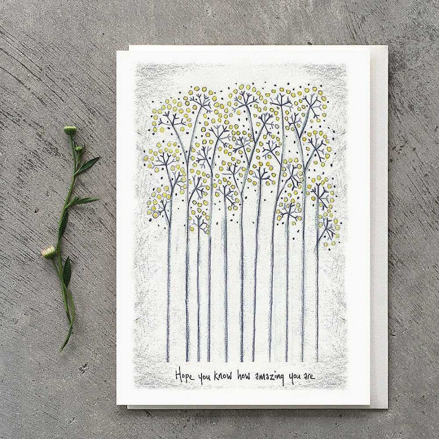 Inspirational | East of India East Of India 'How Amazing You Are' Tall Flower Card