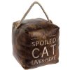 Soft Furnishings | Temptation Gifts Faux Leather Cat Doorstop