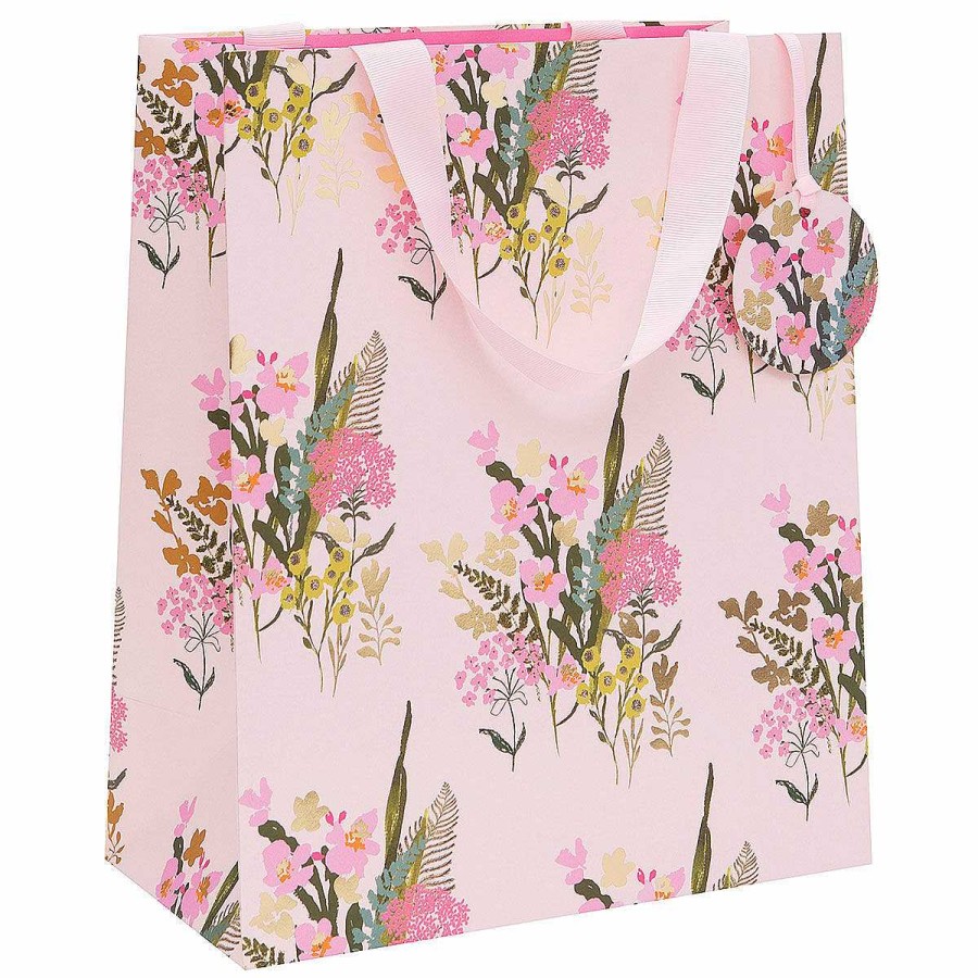 Large Gift Bags | Glick Glick Stephanie Dyment Pretty Pink Floral Large Gift Bag